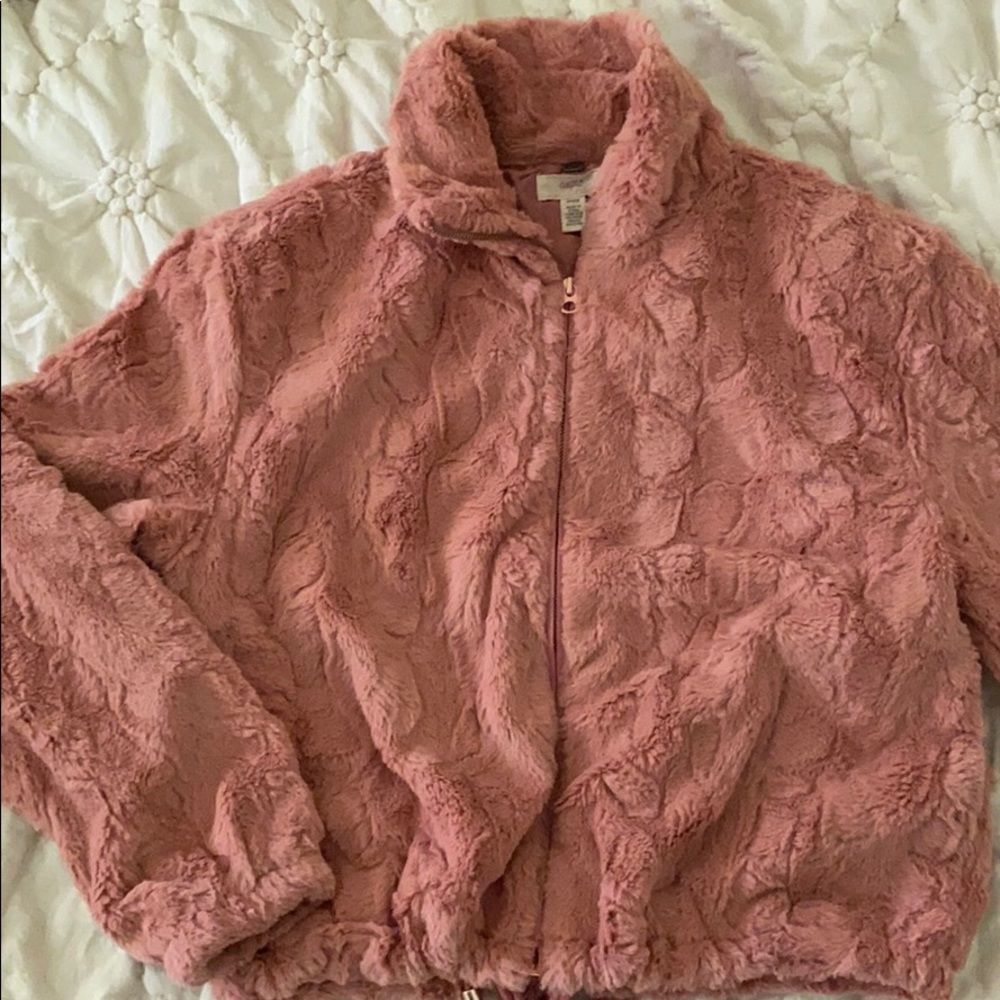 Furry Pink jacket